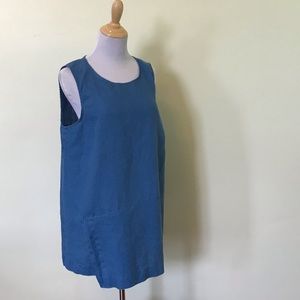 J. Jill Pure Jill Linen Sleeveless Wrap Tunic Top